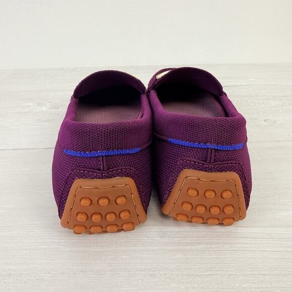 NEW Rothy’s Double Bit The Driver Loafers Size 8.5 Purple Sapphire Comfort Shoes - Picture 6 of 16